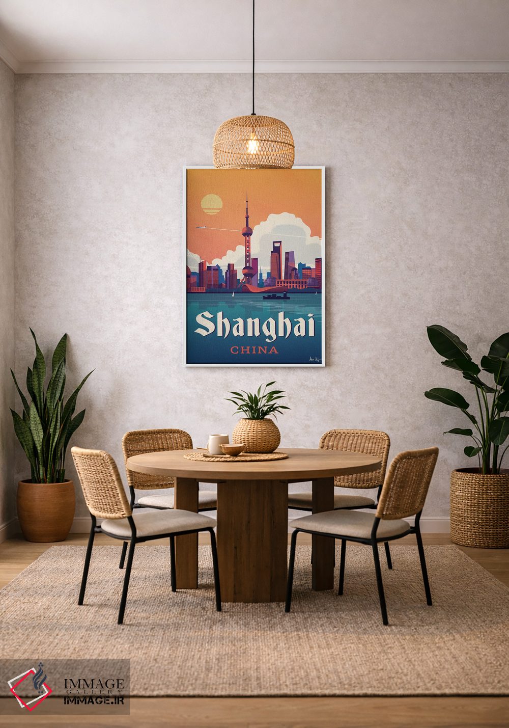 تابلو دکوراتیو شانگهای اثر ایدیااستورم استودیوز - D3W
