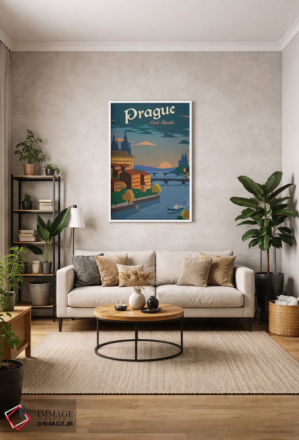 تابلو دکوراتیو پراگ اثر ایدیااستورم استودیوز - D1W