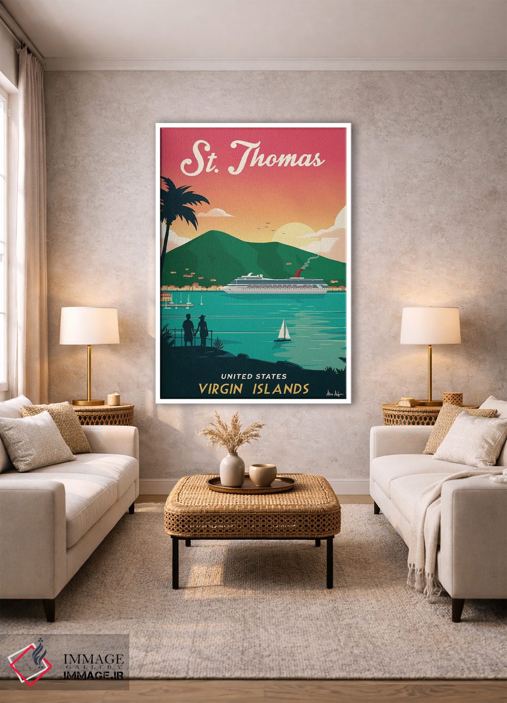 تابلو دکوراتیو سنت توماس اثر ایدیااستورم استودیوز - D1W