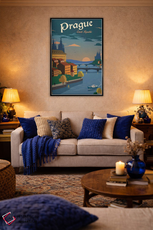 تابلو دکوراتیو پراگ اثر ایدیااستورم استودیوز - D4B