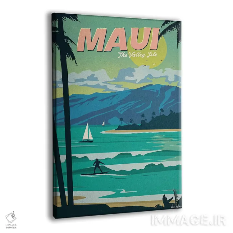 تابلو دکوراتیو مائوئی اثر ایدیااستورم استودیوز - نمای پرسپکتیو محصول