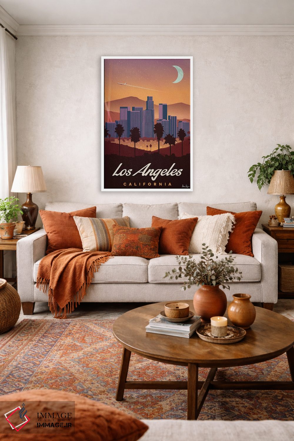 تابلو دکوراتیو لس آنجلس اثر ایدیااستورم استودیوز - D1W