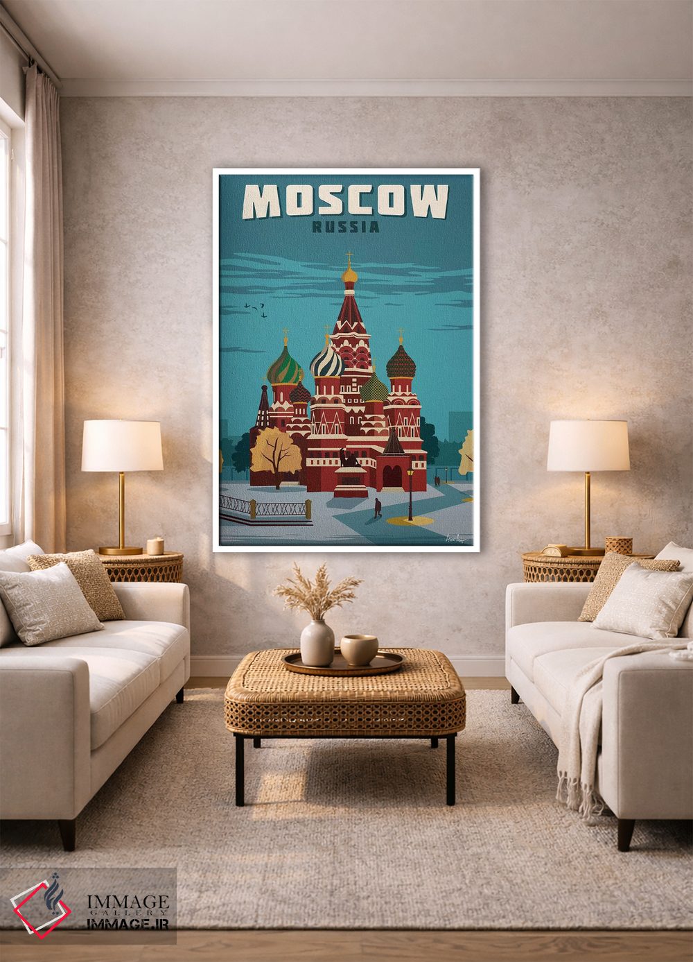 تابلو دکوراتیو مسکو اثر ایدیااستورم استودیوز - D1W