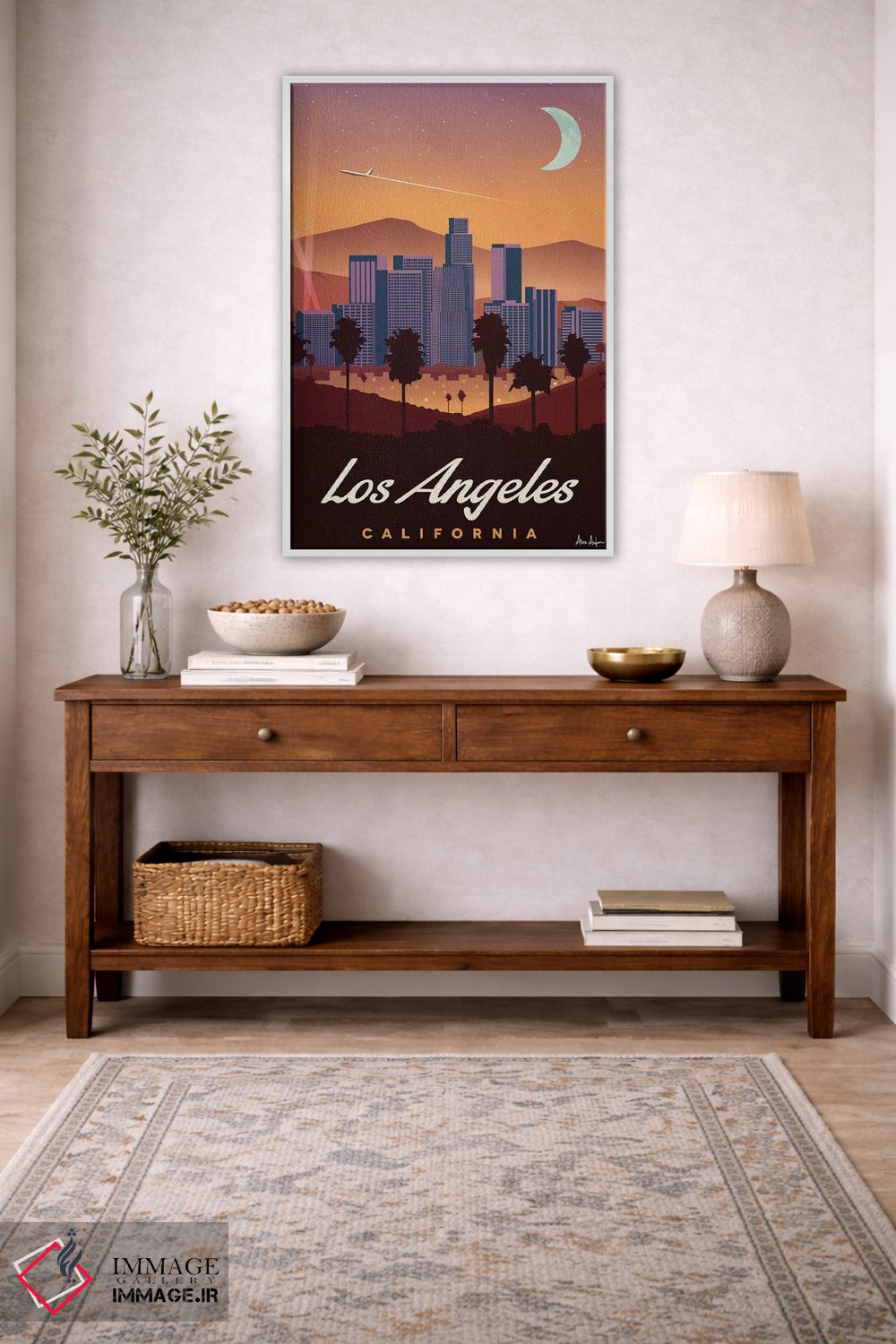 تابلو دکوراتیو لس آنجلس اثر ایدیااستورم استودیوز - D3W