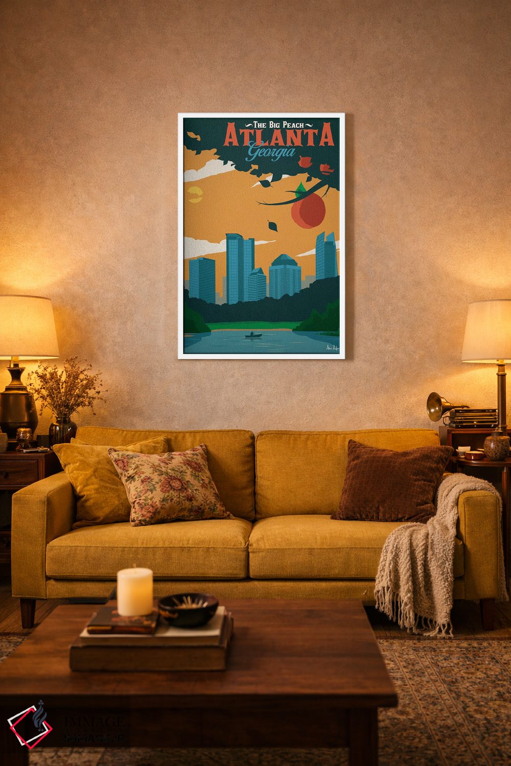 تابلو دکوراتیو آتلانتا اثر ایدیااستورم استودیوز - D2W