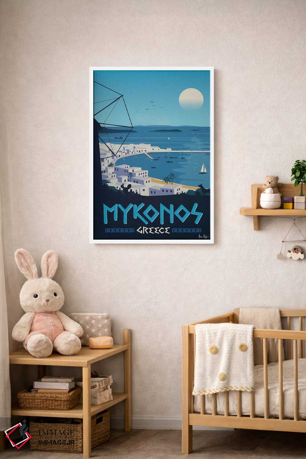 تابلو دکوراتیو میکونوس اثر ایدیااستورم استودیوز - D3W