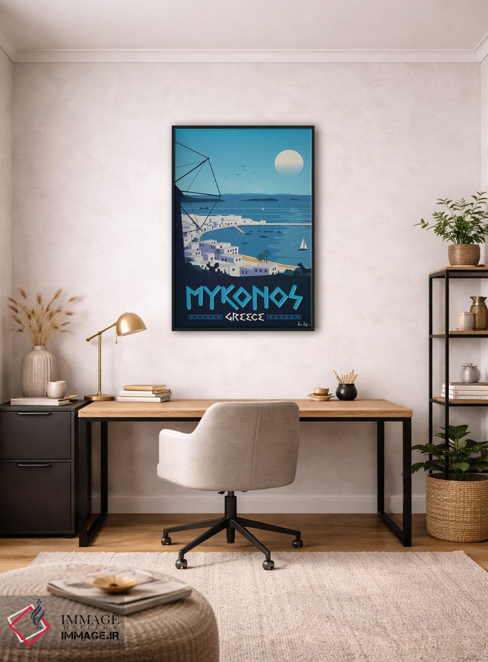 تابلو دکوراتیو میکونوس اثر ایدیااستورم استودیوز - D4B