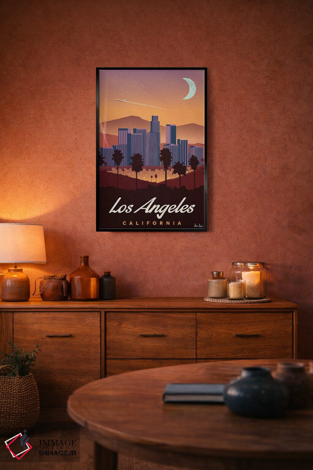 تابلو دکوراتیو لس آنجلس اثر ایدیااستورم استودیوز - D5B