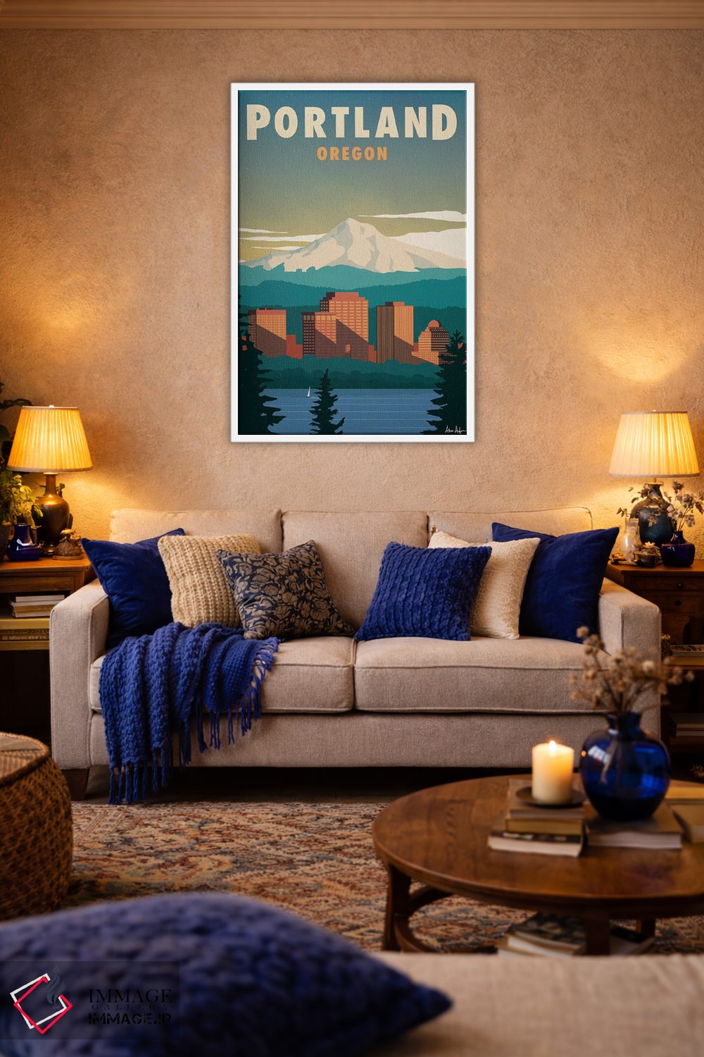تابلو دکوراتیو پورتلند اثر ایدیااستورم استودیوز - D4W