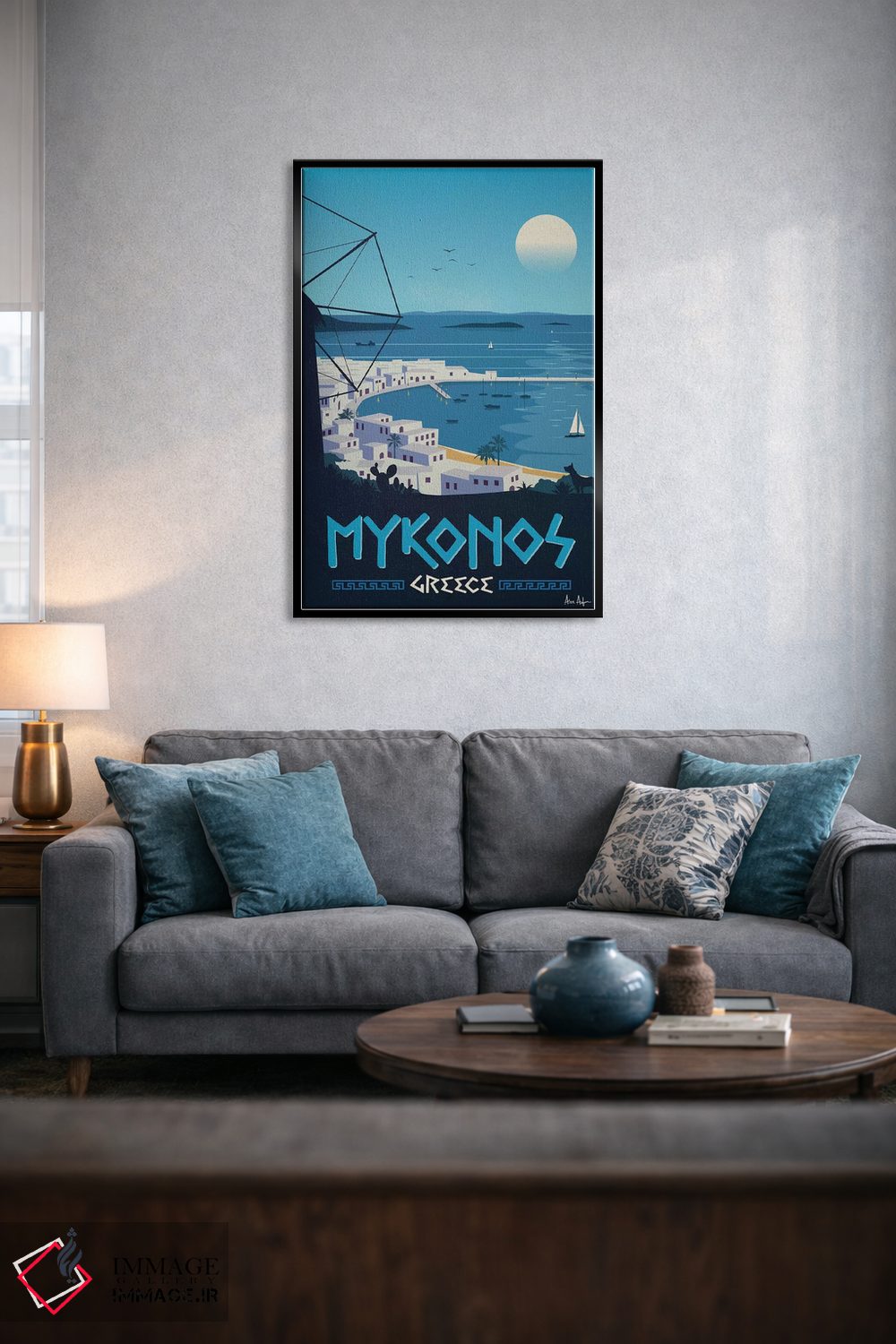 تابلو دکوراتیو میکونوس اثر ایدیااستورم استودیوز - D5B