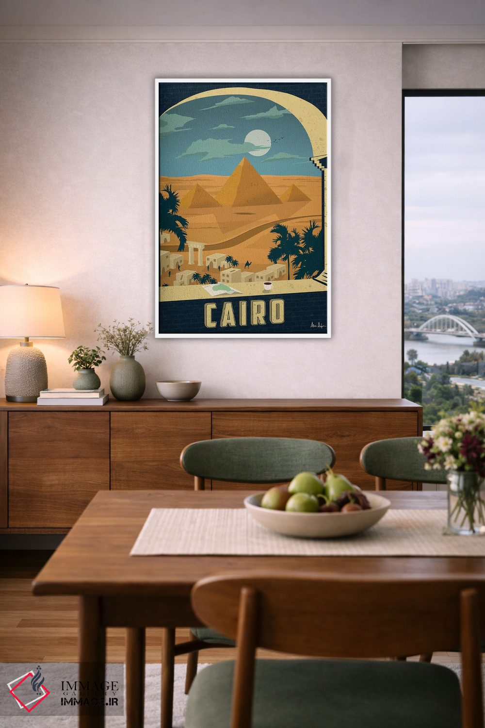 تابلو دکوراتیو قاهره اثر ایدیااستورم استودیوز - D6W