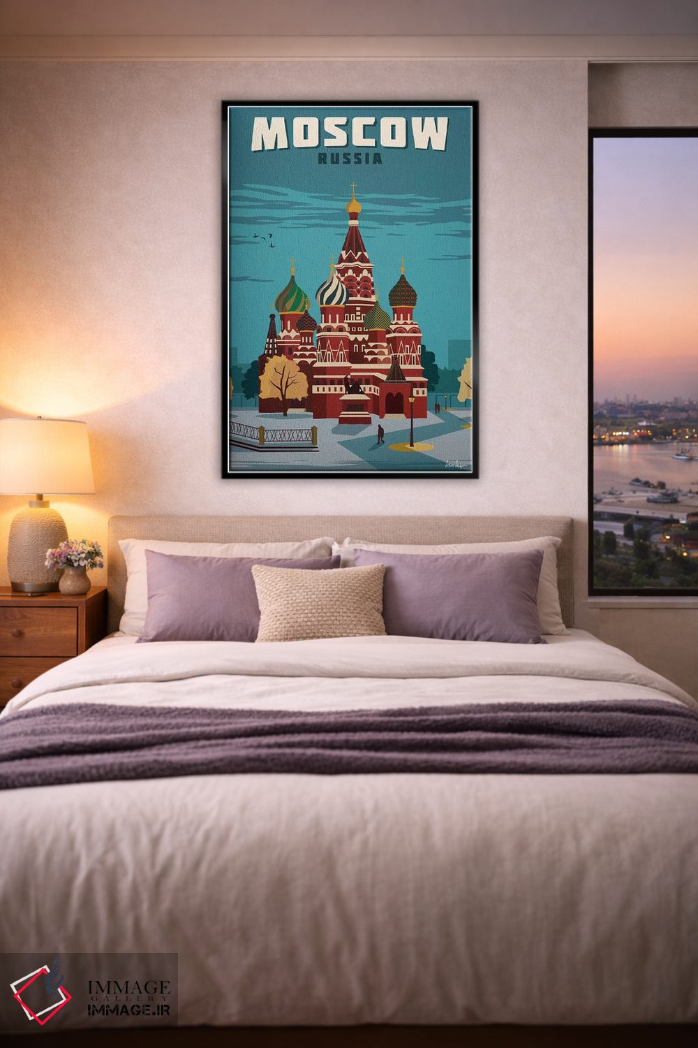 تابلو دکوراتیو مسکو اثر ایدیااستورم استودیوز - D5B