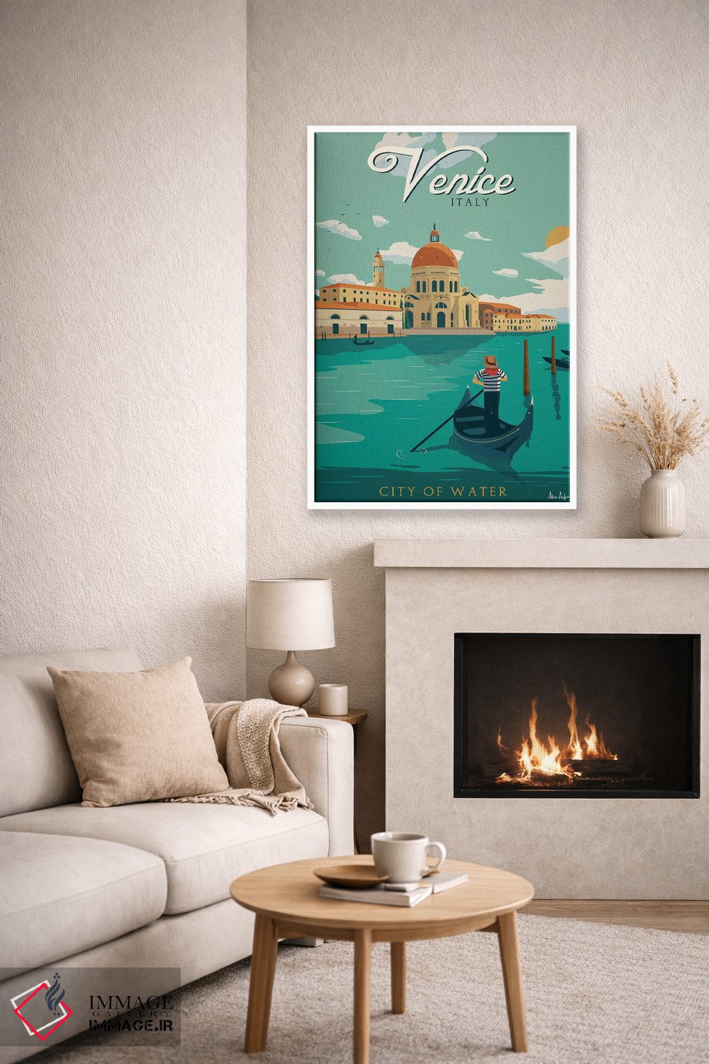 تابلو دکوراتیو ونیز اثر ایدیااستورم استودیوز - D6W
