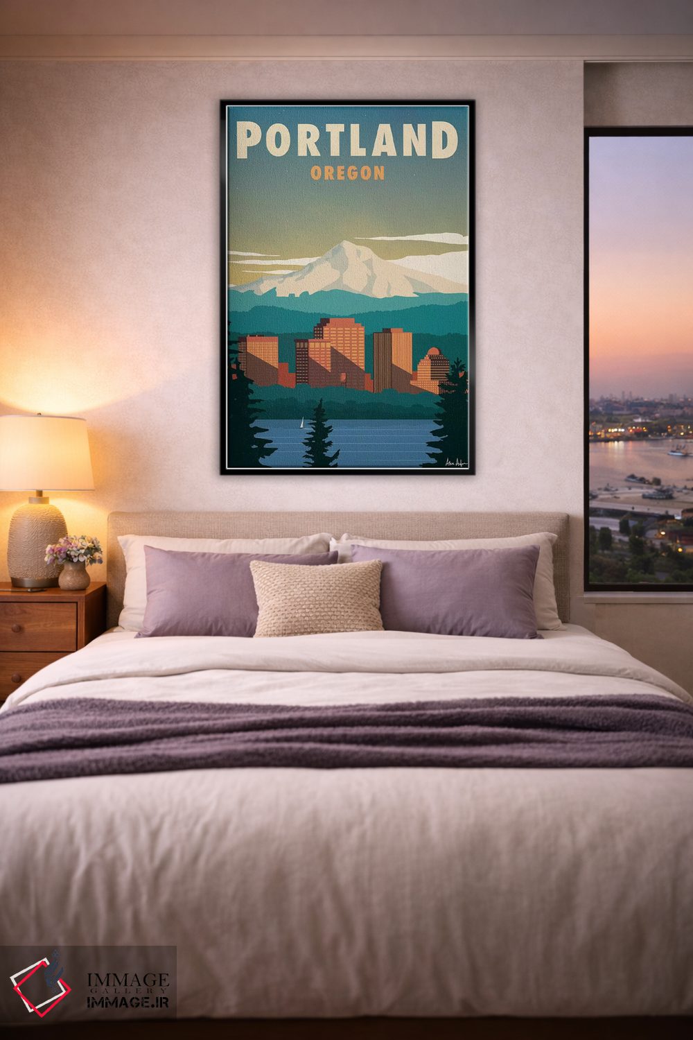 تابلو دکوراتیو پورتلند اثر ایدیااستورم استودیوز - D6B