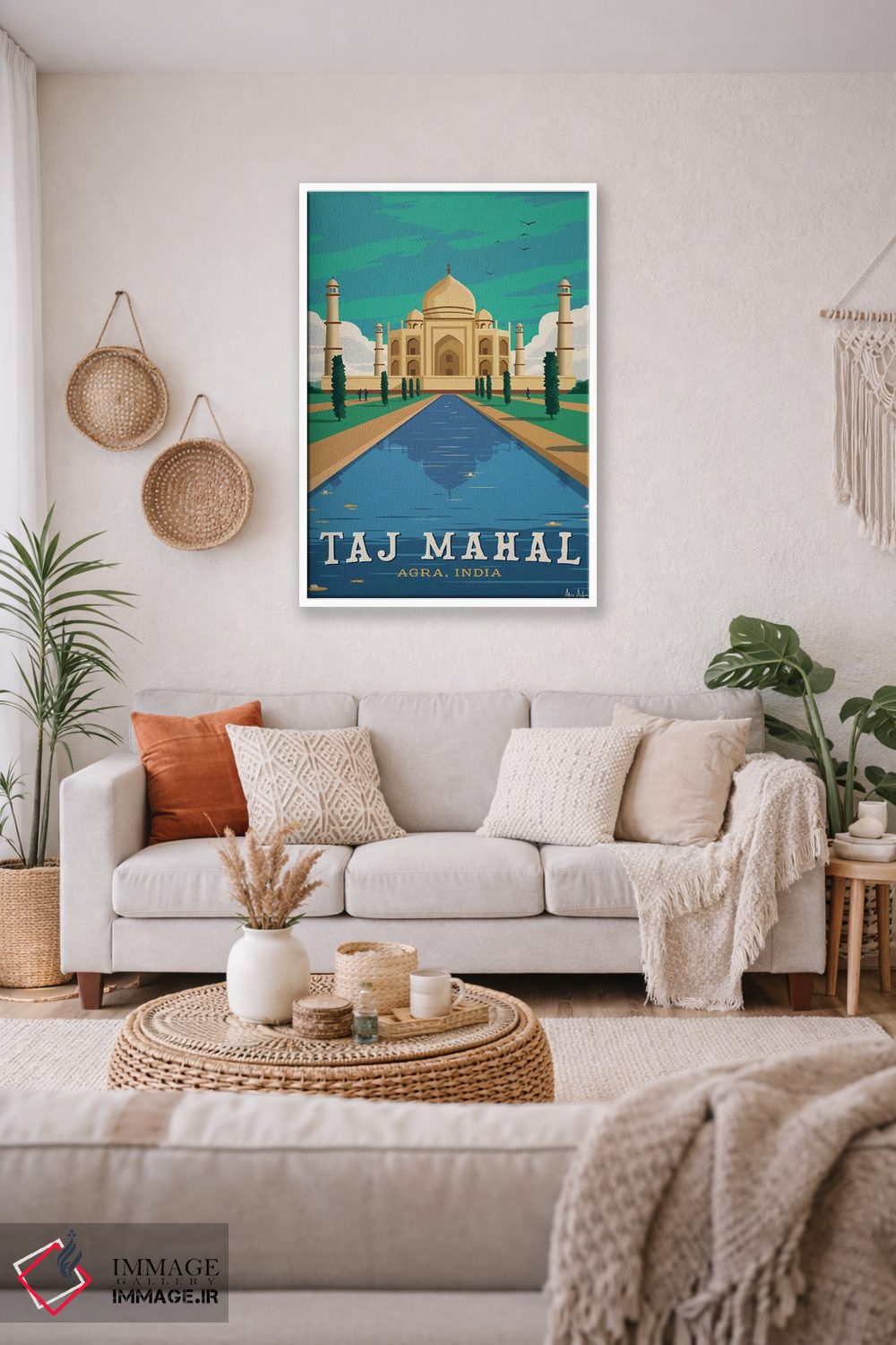 تابلو دکوراتیو تاج محل اثر ایدیااستورم استودیوز - D1W