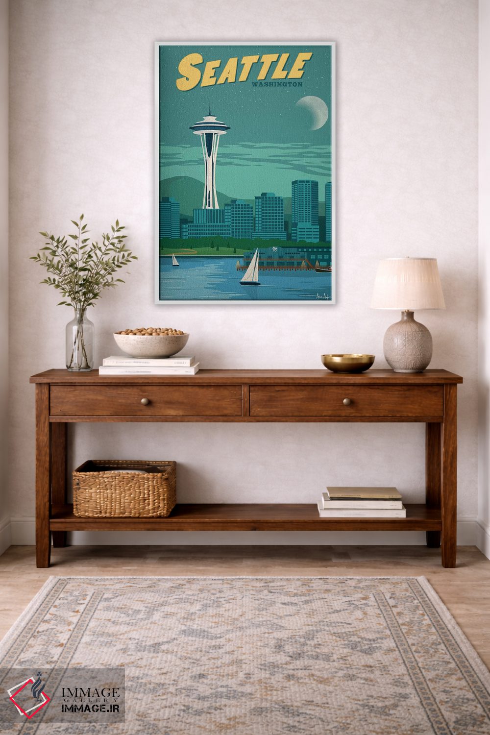 تابلو دکوراتیو سیاتل اثر ایدیااستورم استودیوز - D3W