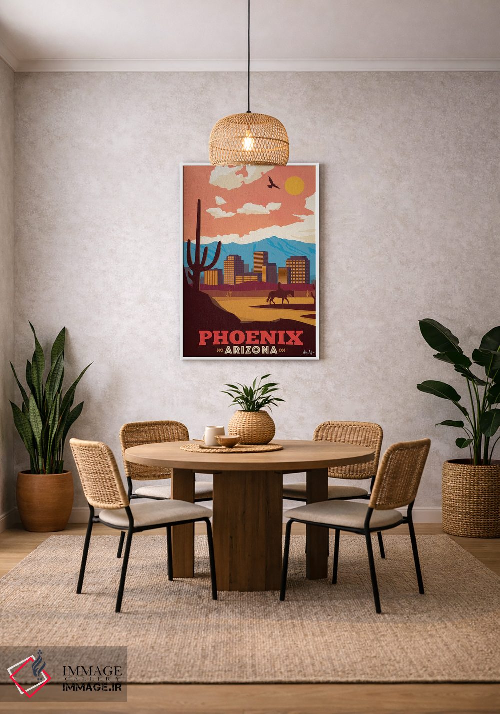 تابلو دکوراتیو فینیکس اثر ایدیااستورم استودیوز - D2W