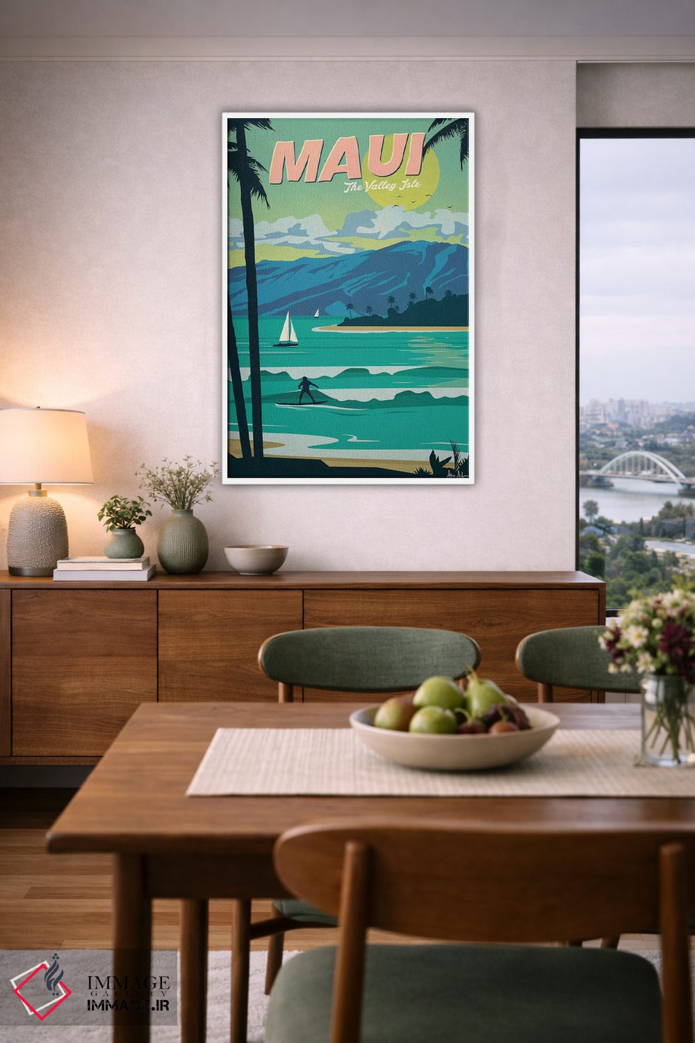 تابلو دکوراتیو مائوئی اثر ایدیااستورم استودیوز - D6W