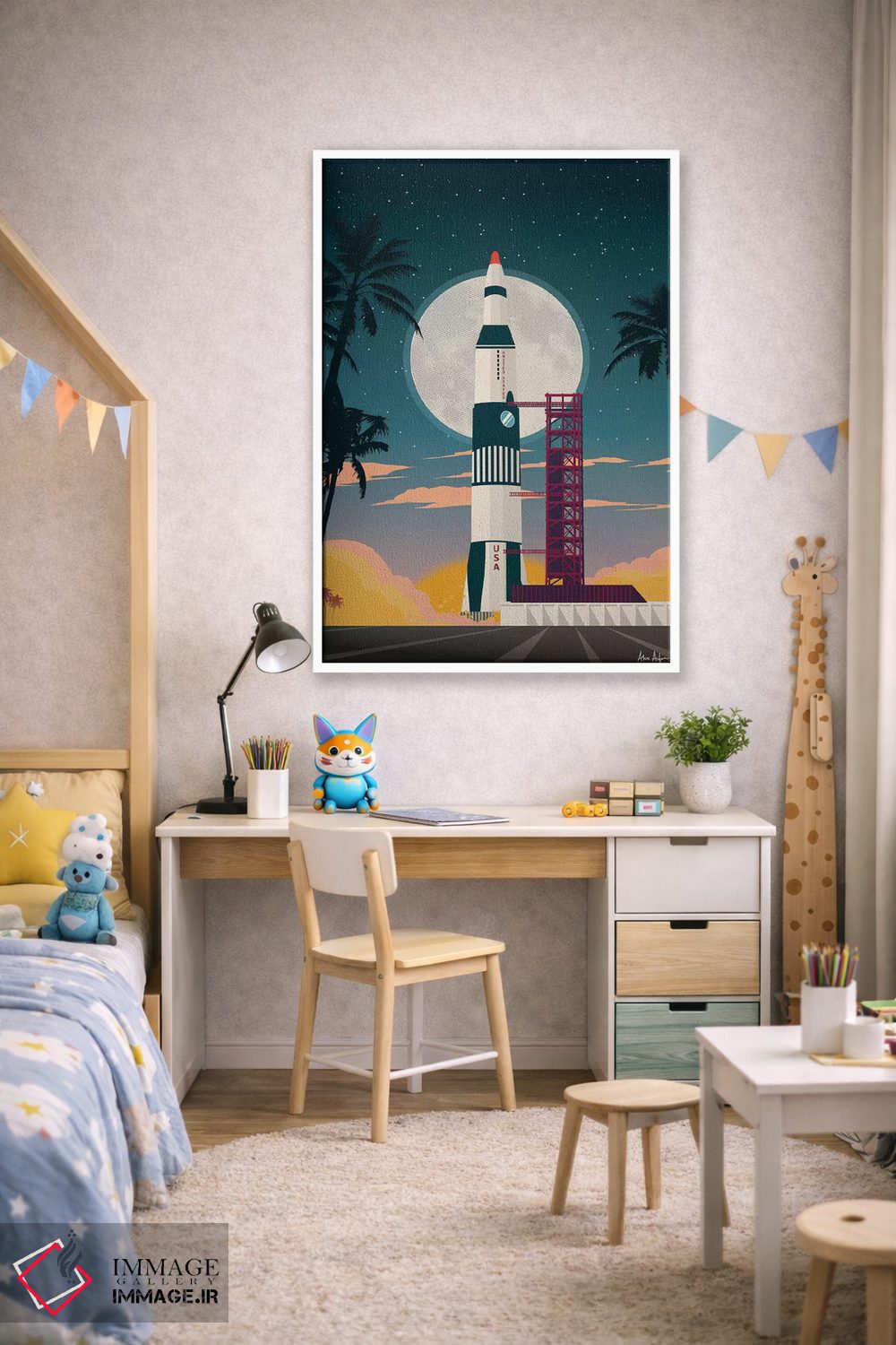 تابلو دکوراتیو کیپ کاناورال اثر ایدیااستورم استودیوز - D1W