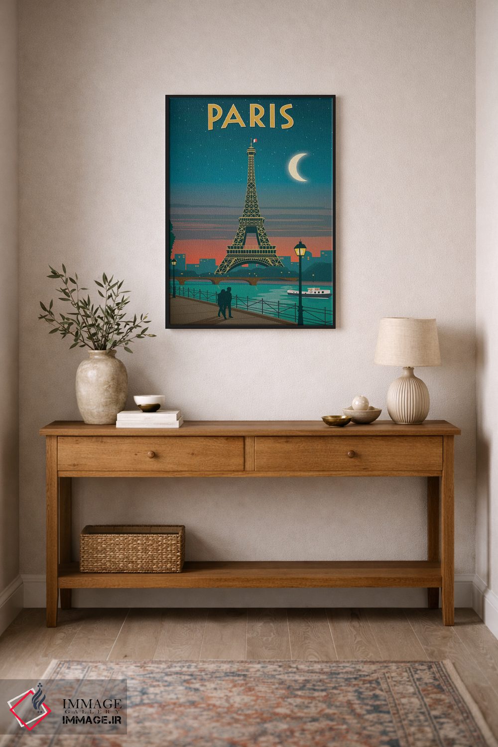 تابلو دکوراتیو مهتاب پاریس اثر ایدیااستورم استودیوز - D3B