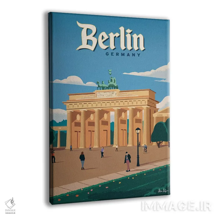 تابلو دکوراتیو دروازه براندنبورگ اثر ایدیااستورم استودیوز - نمای پرسپکتیو محصول