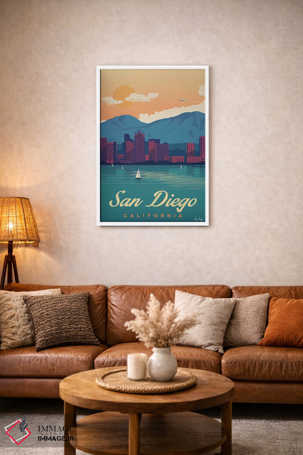 تابلو دکوراتیو سن دیگو اثر ایدیااستورم استودیوز - D2W