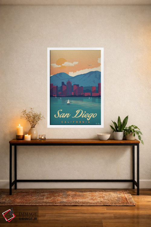 تابلو دکوراتیو سن دیگو اثر ایدیااستورم استودیوز - D3W