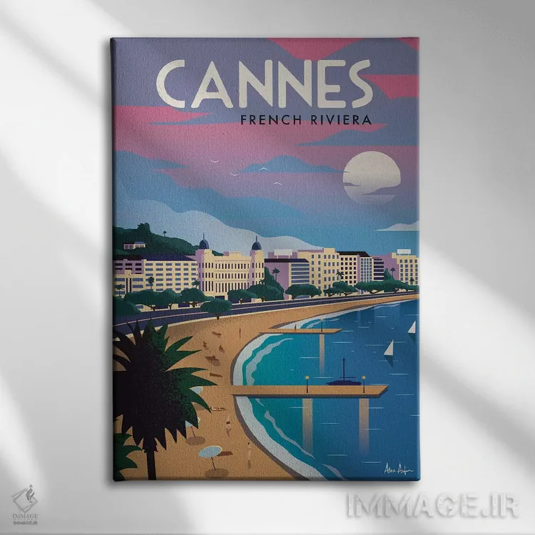 تابلو دکوراتیو کن اثر ایدیااستورم استودیوز - نمای روبهرو روی دیوار