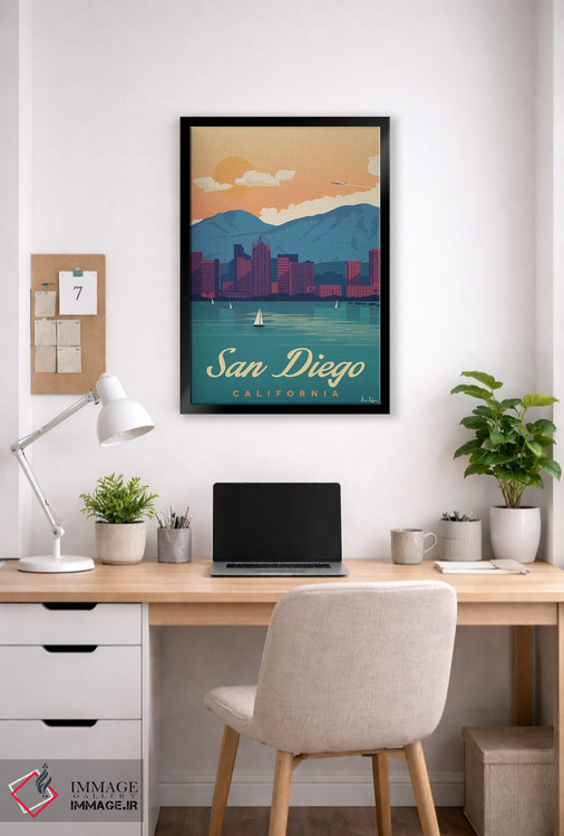 تابلو دکوراتیو سن دیگو اثر ایدیااستورم استودیوز - D6B