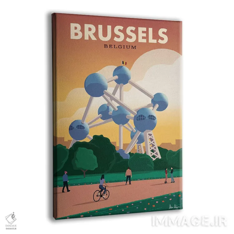 تابلو دکوراتیو بروکسل اثر ایدیااستورم استودیوز - نمای پرسپکتیو محصول