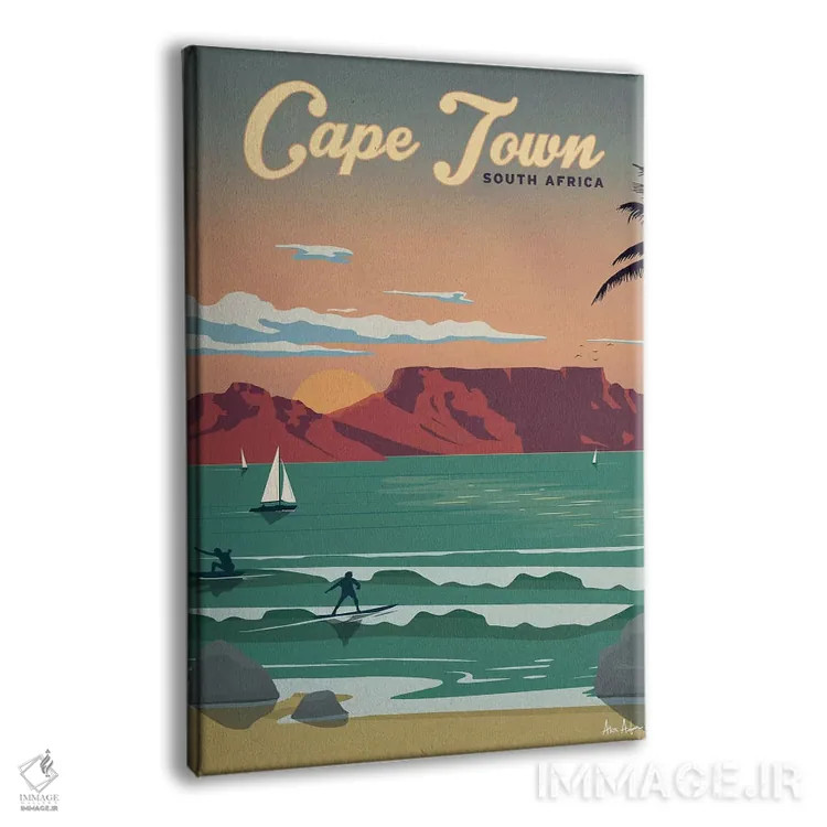 تابلو دکوراتیو کیپ تاون اثر ایدیااستورم استودیوز - نمای پرسپکتیو محصول