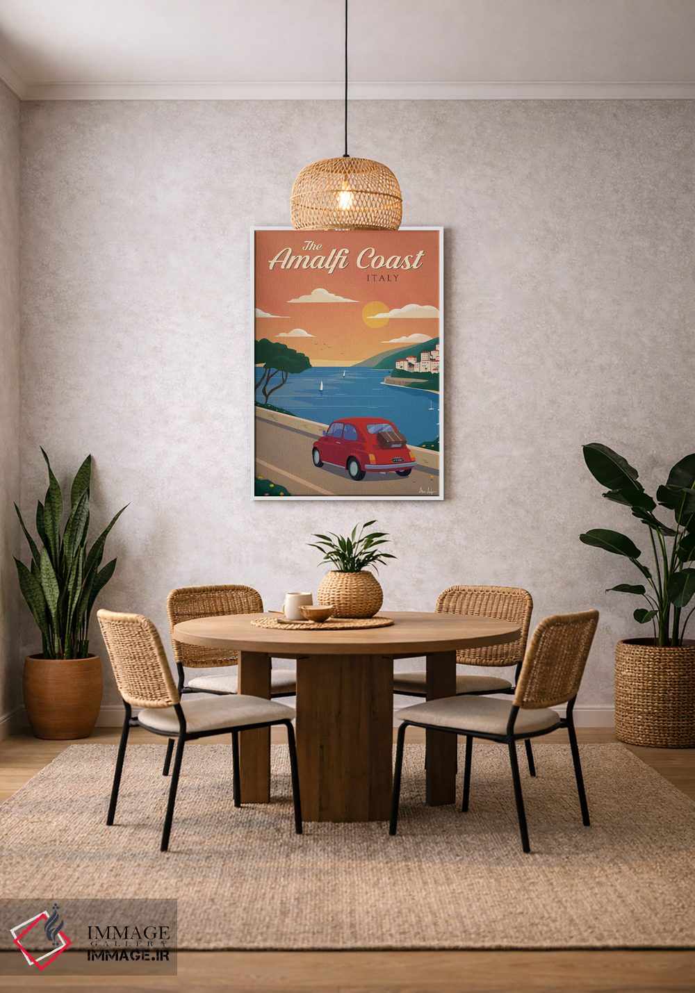 تابلو دکوراتیو ساحل آمالفی اثر ایدیااستورم استودیوز - D2W