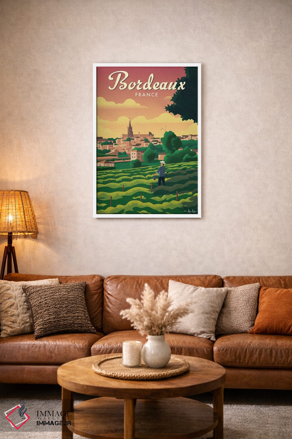 تابلو دکوراتیو بوردو اثر ایدیااستورم استودیوز - D1W