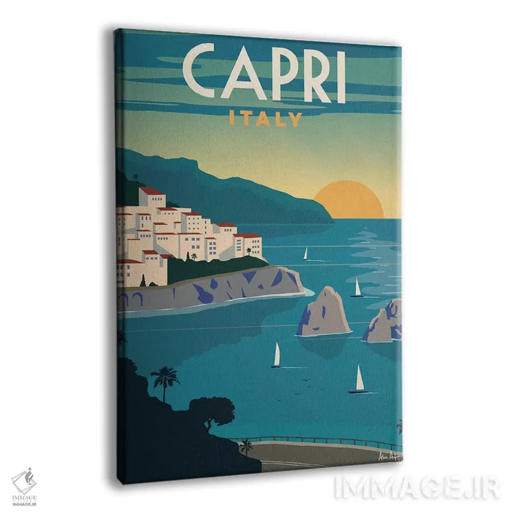 تابلو دکوراتیو کاپری اثر ایدیااستورم استودیوز - نمای پرسپکتیو محصول