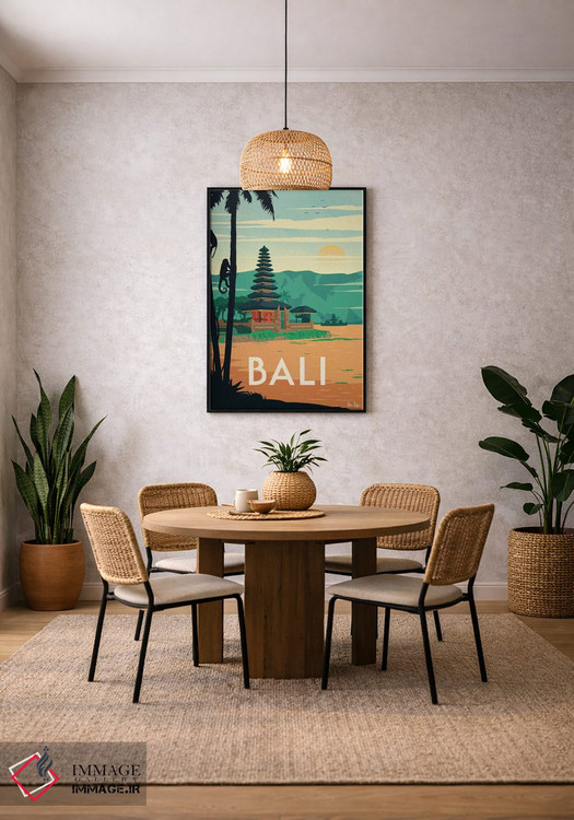 تابلو دکوراتیو بالی اثر ایدیااستورم استودیوز - D4B