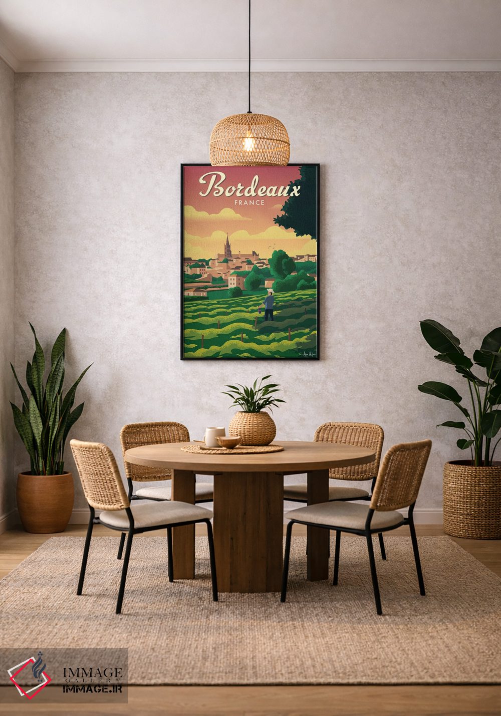 تابلو دکوراتیو بوردو اثر ایدیااستورم استودیوز - D3B