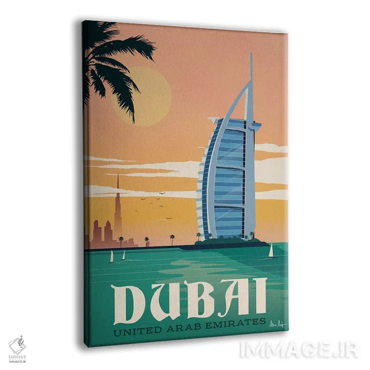 تابلو دکوراتیو دبی اثر ایدیااستورم استودیوز - نمای پرسپکتیو محصول