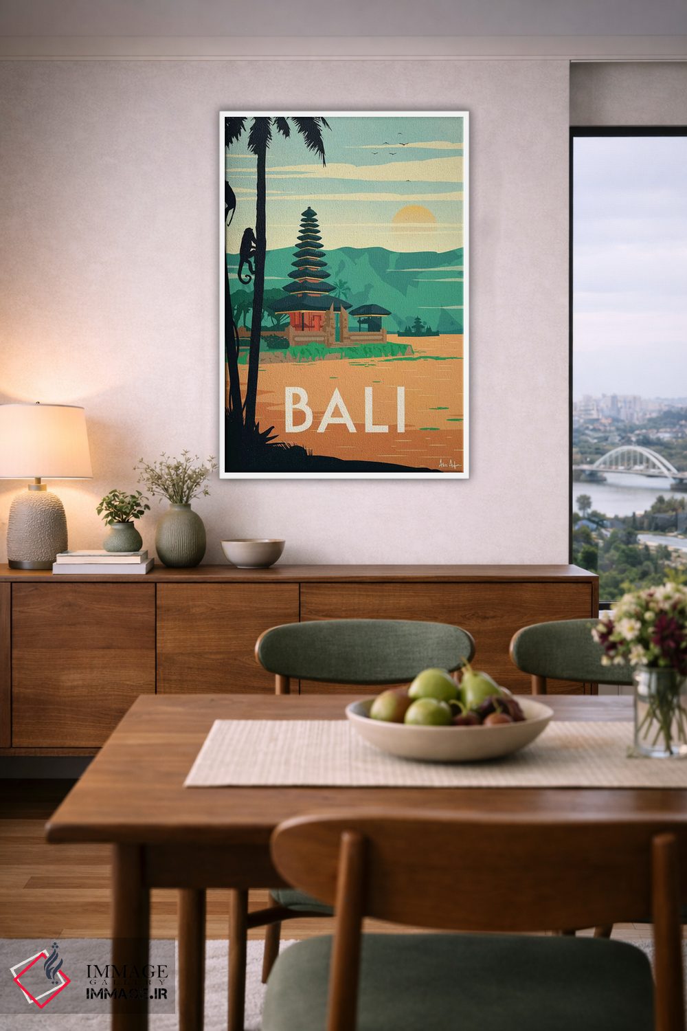 تابلو دکوراتیو بالی اثر ایدیااستورم استودیوز - D6W