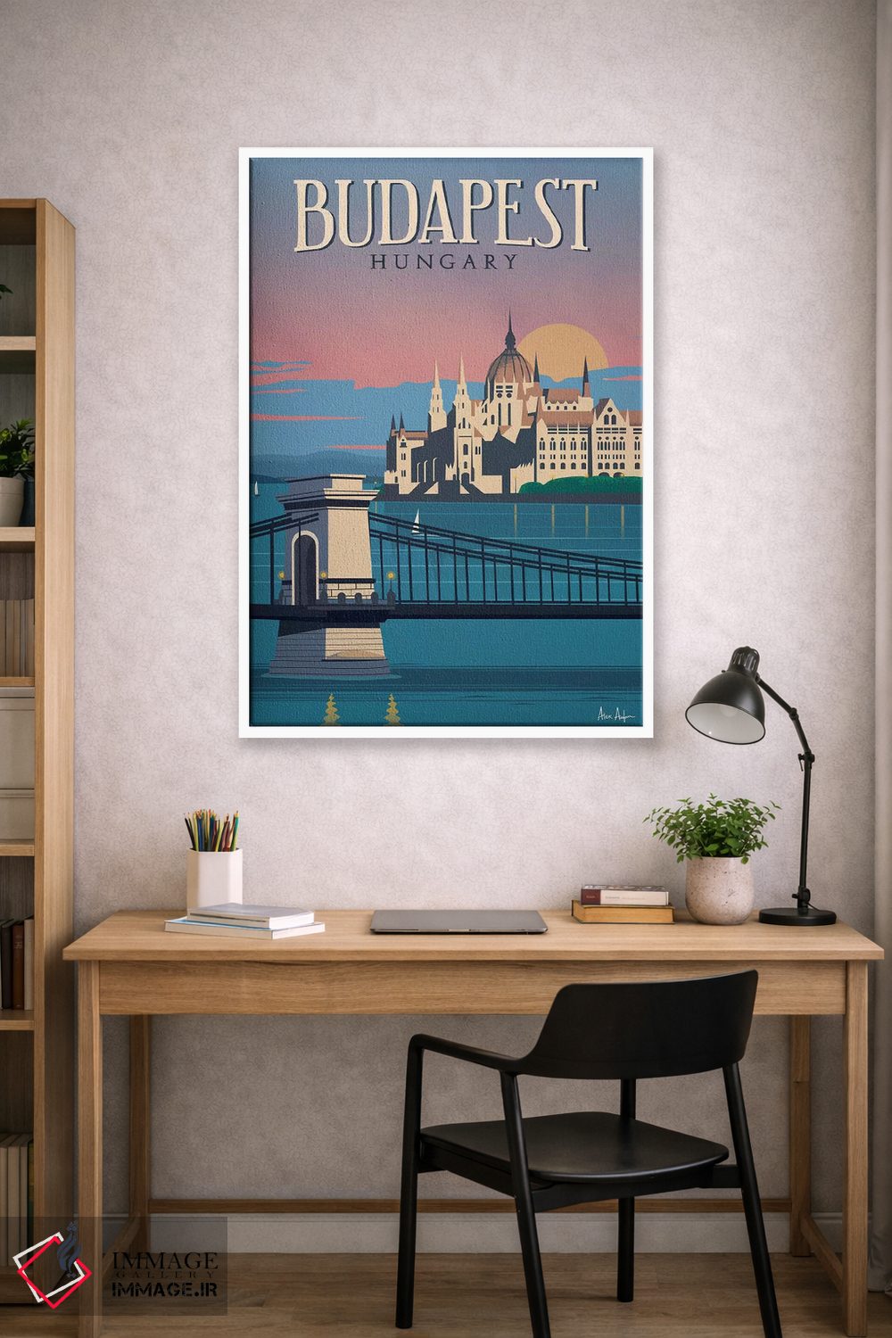 تابلو دکوراتیو بوداپست اثر ایدیااستورم استودیوز - D1W
