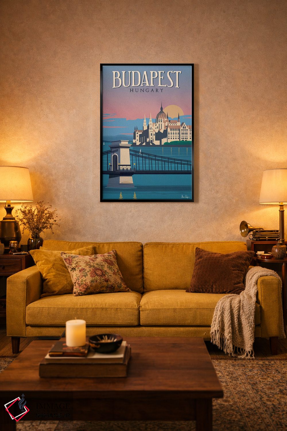 تابلو دکوراتیو بوداپست اثر ایدیااستورم استودیوز - D2B