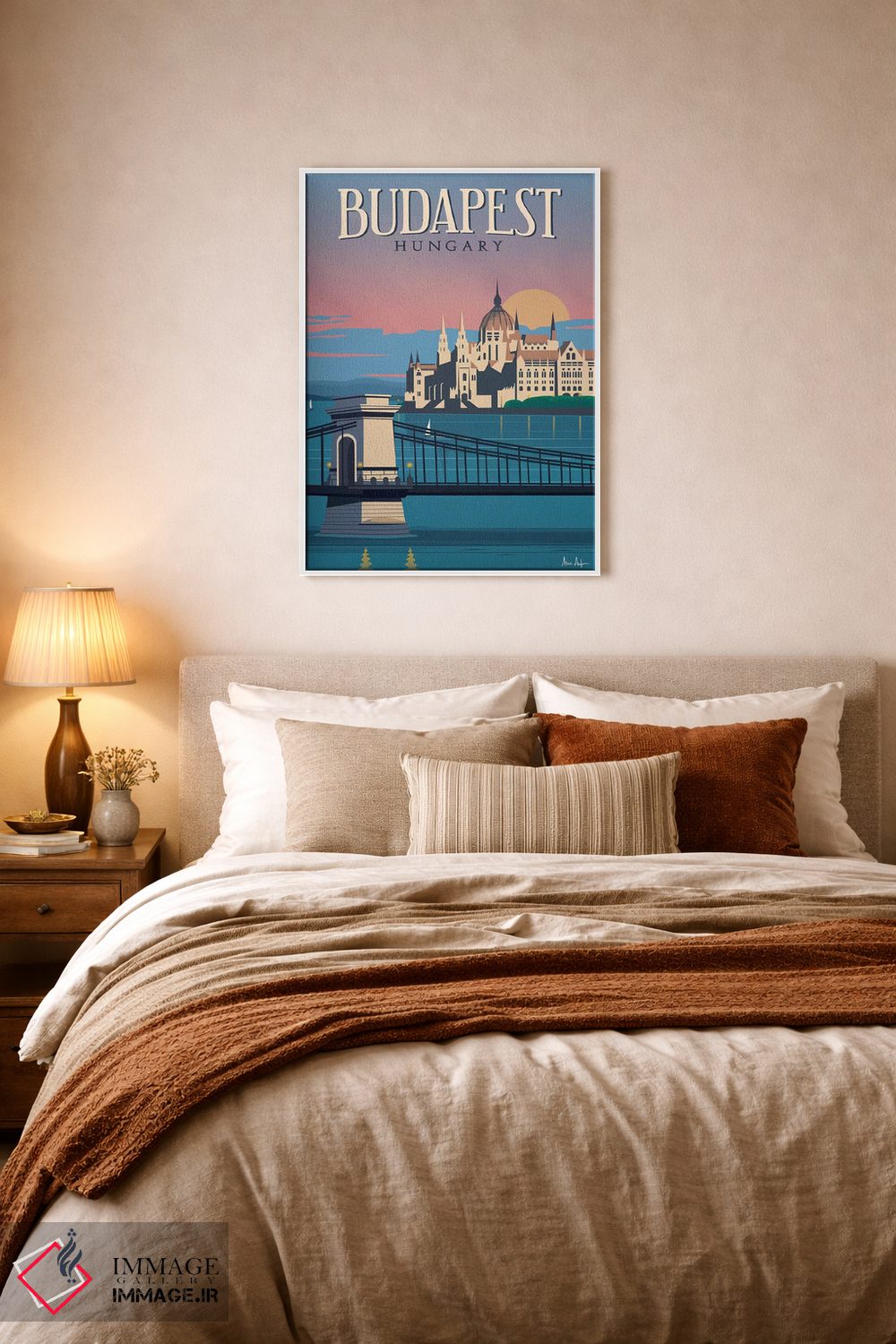 تابلو دکوراتیو بوداپست اثر ایدیااستورم استودیوز - D5W