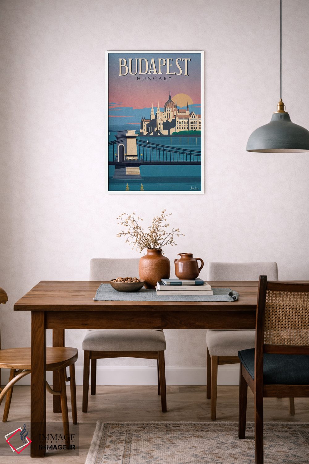 تابلو دکوراتیو بوداپست اثر ایدیااستورم استودیوز - D6W