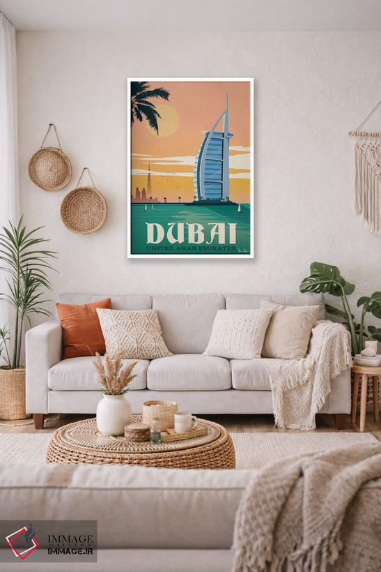 تابلو دکوراتیو دبی اثر ایدیااستورم استودیوز - D1W