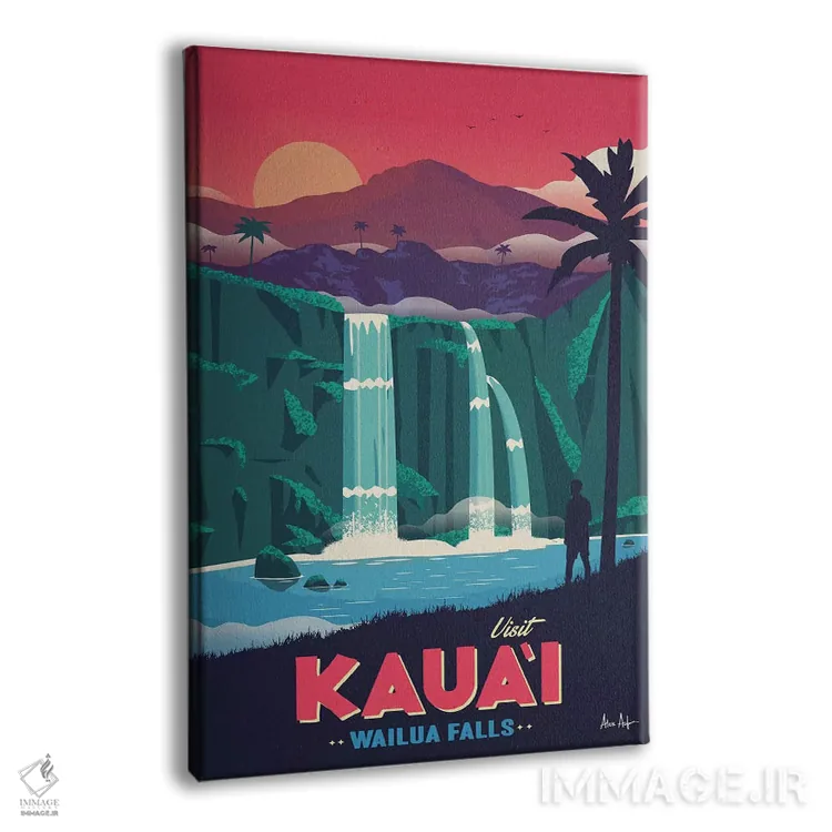 تابلو دکوراتیو آبشار وایلوا اثر ایدیااستورم استودیوز - نمای پرسپکتیو محصول