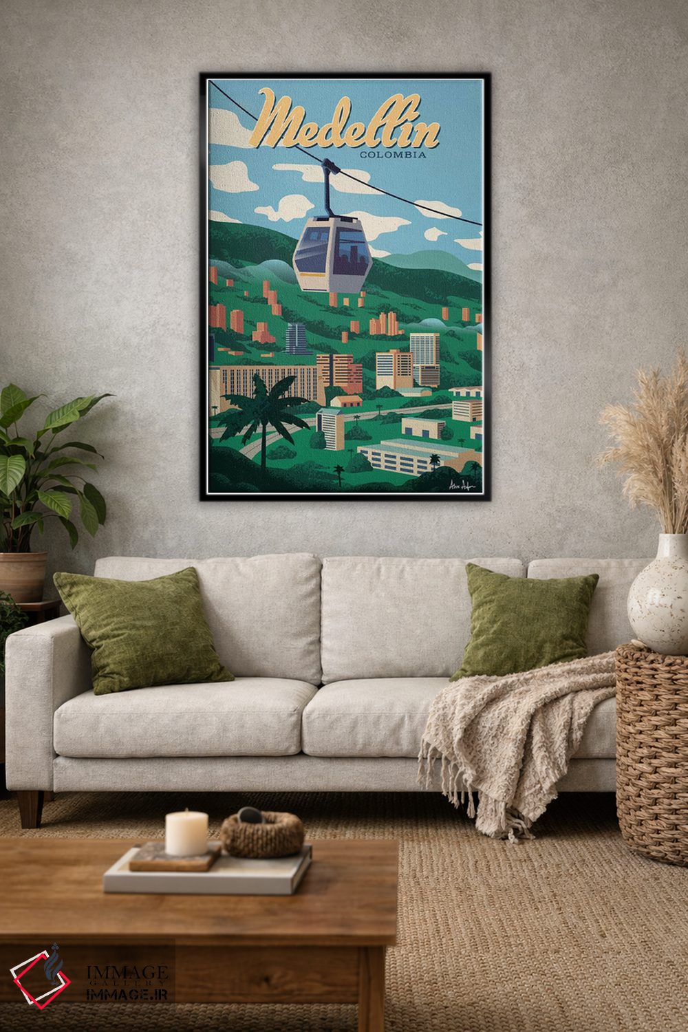 تابلو دکوراتیو مدئین اثر ایدیااستورم استودیوز - D1B