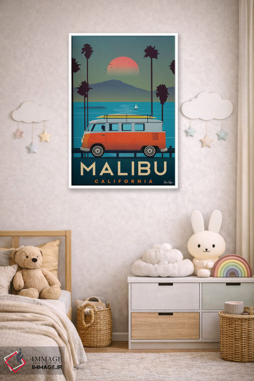 تابلو دکوراتیو مالیبو اثر ایدیااستورم استودیوز - D4W