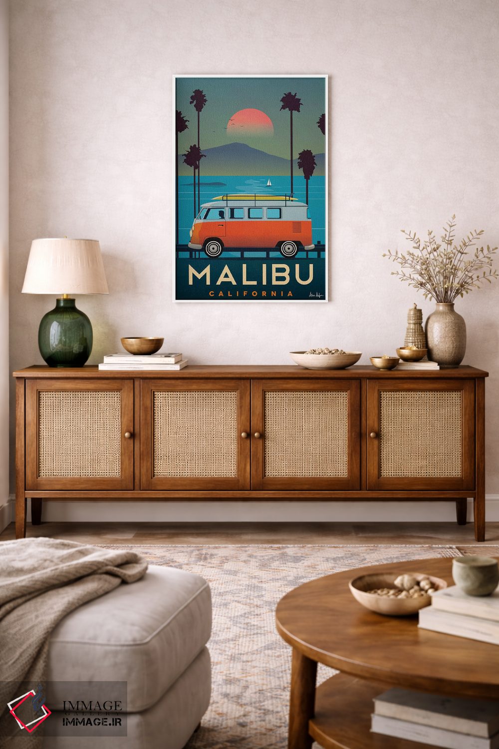 تابلو دکوراتیو مالیبو اثر ایدیااستورم استودیوز - D3W