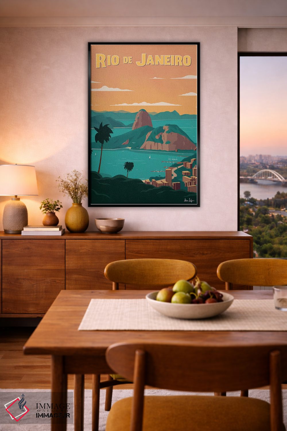 تابلو دکوراتیو ریو دو ژانیرو اثر ایدیااستورم استودیوز - D6B