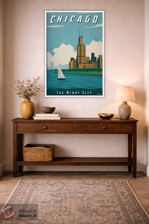 تابلو دکوراتیو شیکاگو اثر ایدیااستورم استودیوز - D2W