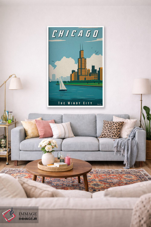 تابلو دکوراتیو شیکاگو اثر ایدیااستورم استودیوز - D1W
